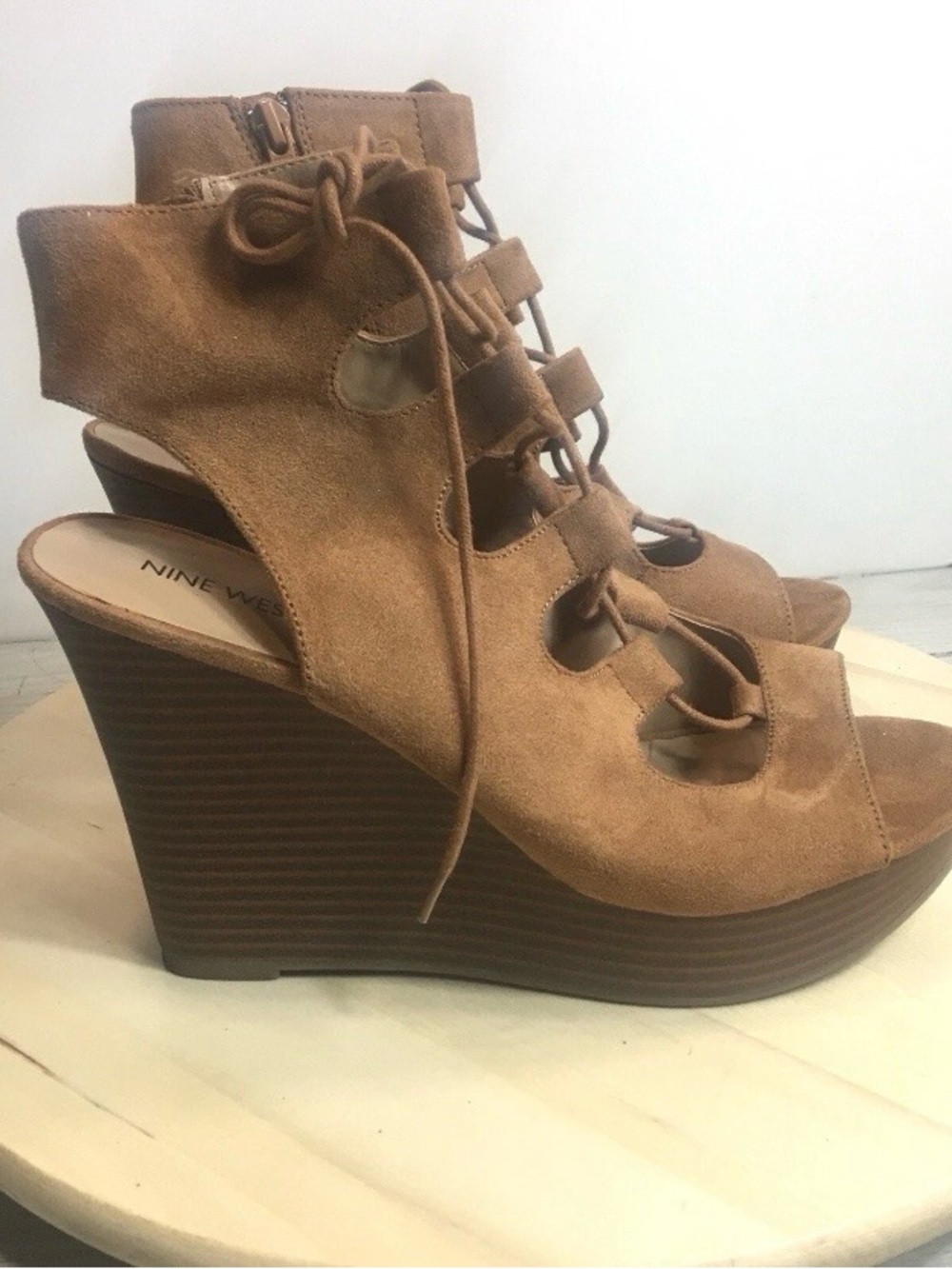 Nine West Women's Lolil Gladiator Style Wedges Sandals 10M